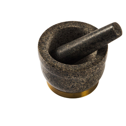 Manual Stone Mortar and Pestle Set in Marble and Granite