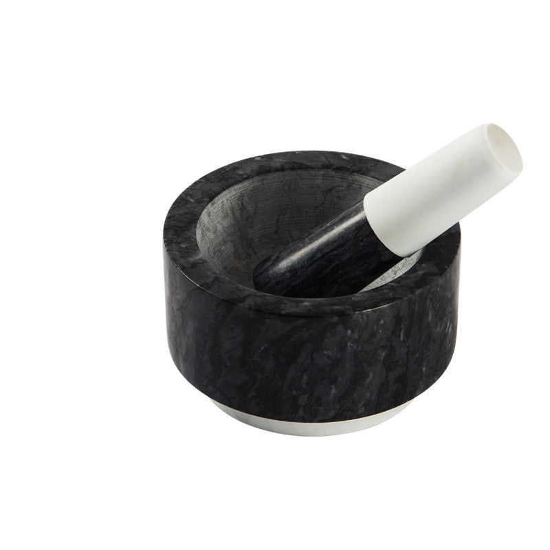 Manual Stone Mortar and Pestle Set in Marble and Granite