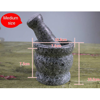 Handmade Molcajete Mortar and Pestle Solid Stone Grinder Set