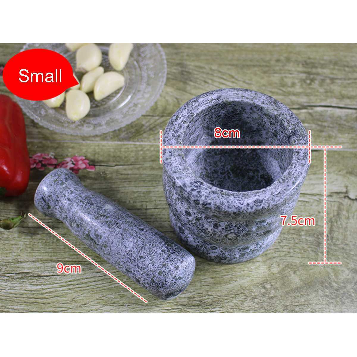 Handmade Molcajete Mortar and Pestle Solid Stone Grinder Set