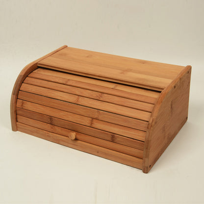 Wooden Kitchen Bread Box - Household Storage Box, Practical Food Container, Fruit Storage Box Organizer for Kitchen - Bamboo Bread Box