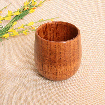 Handmade Natural Wooden Drinking Cup - Eco-Friendly Teacup, Coffee Mug, Milk Cup, Wine Cup