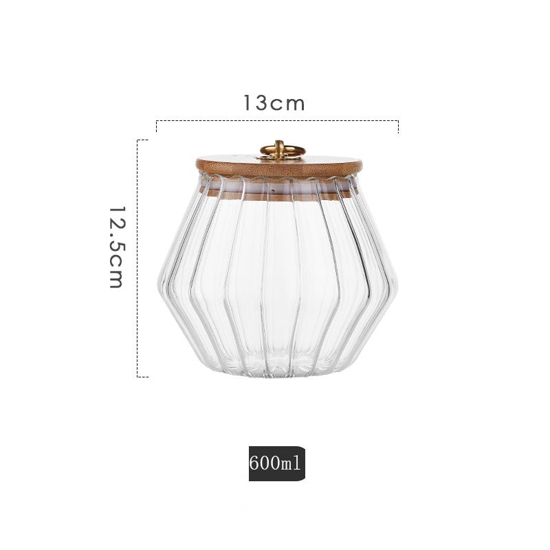 High-Grade Glass Tea Storage Can and Bottle - European Style Food-Grade Containers