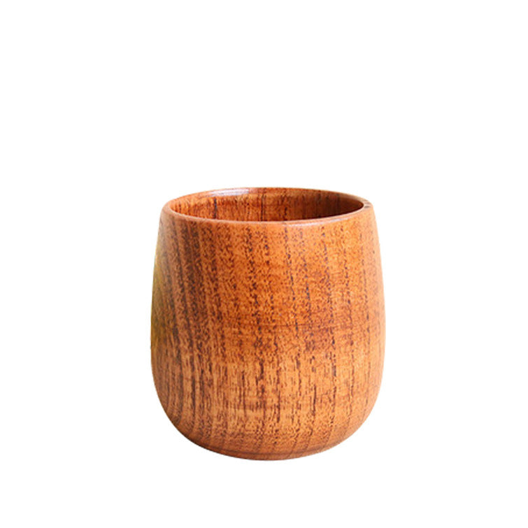 Handmade Natural Wooden Drinking Cup - Eco-Friendly Teacup, Coffee Mug, Milk Cup, Wine Cup