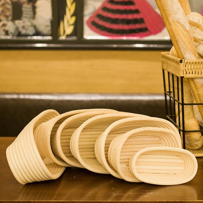 Natural Rattan Bread Fermentation Basket - Handwoven Banneton Proofing Basket for Artisan Bread