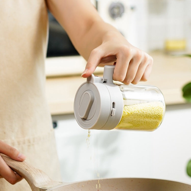 Small Seasoning Jars with Lids and Measuring Spoons - Kitchen Household Tiny Seasoning Containers, Kitchen Gadgets