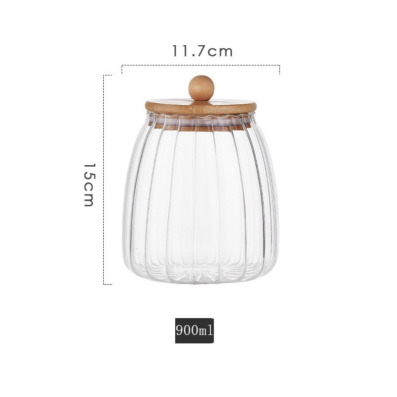 High-Grade Glass Tea Storage Can and Bottle - European Style Food-Grade Containers