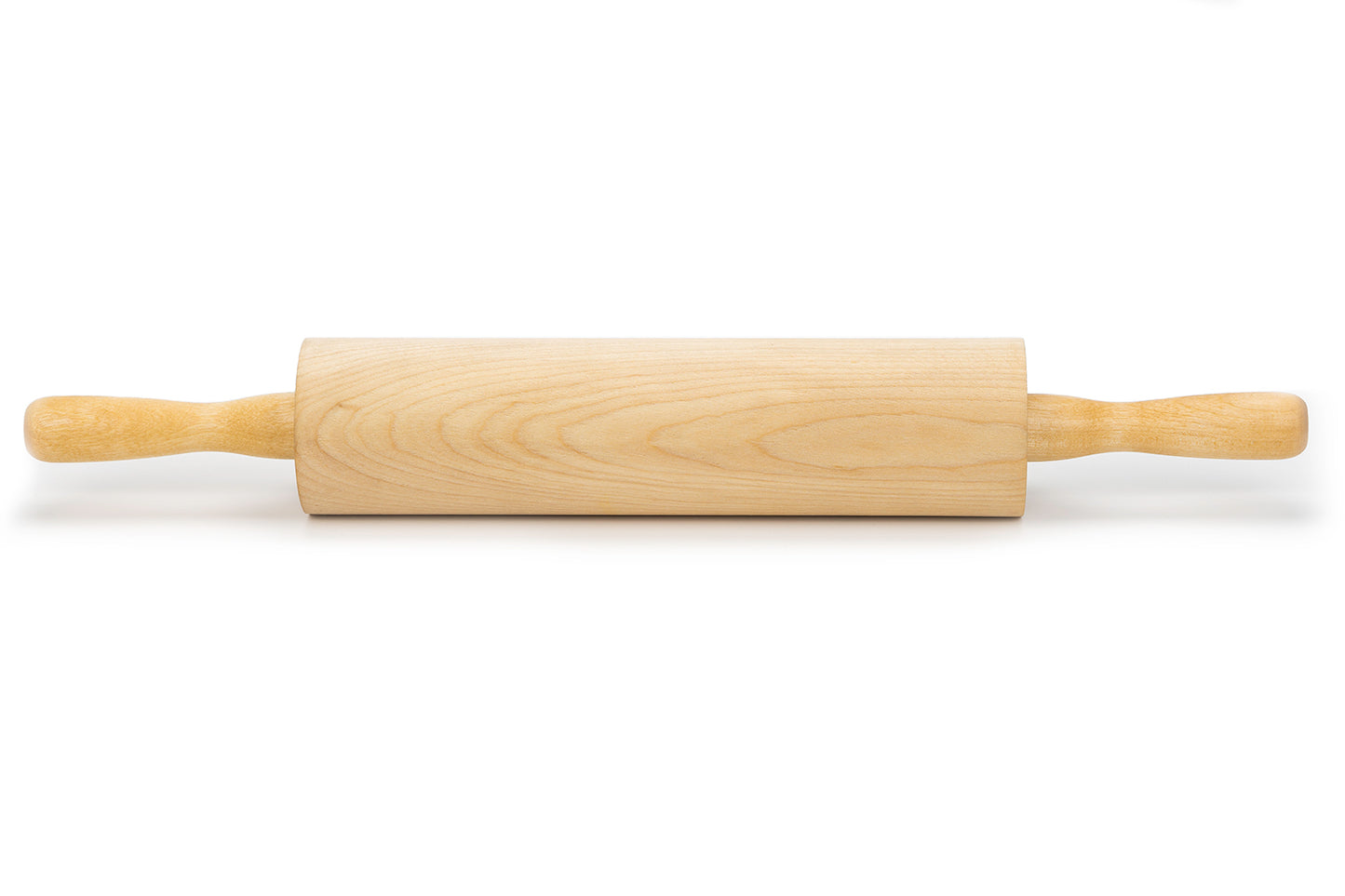 Traditional Rolling Pin for Baking with Handles in wood 18" MADE IN USA