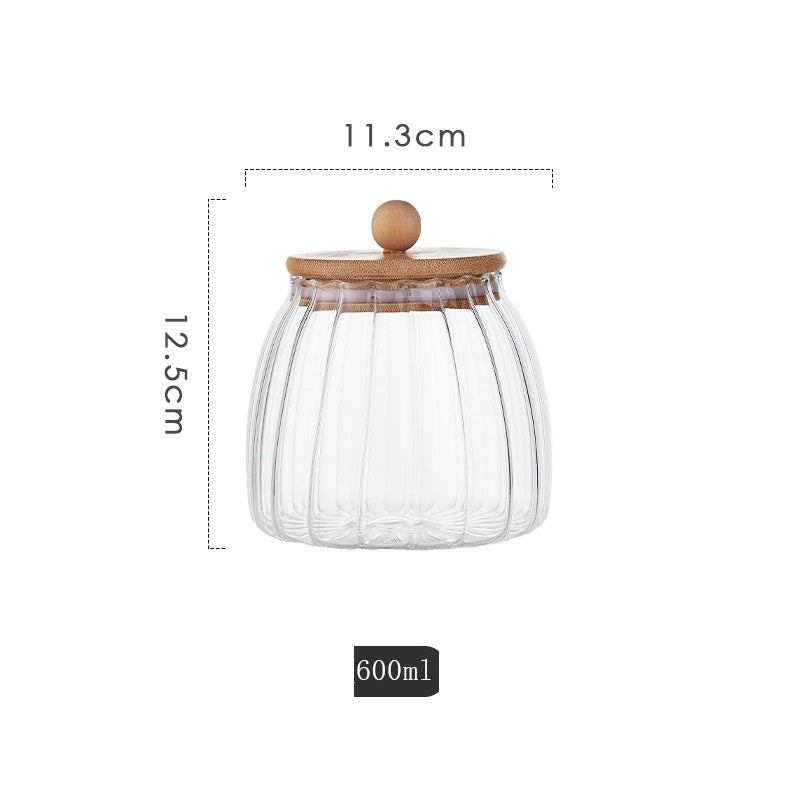 High-Grade Glass Tea Storage Can and Bottle - European Style Food-Grade Containers