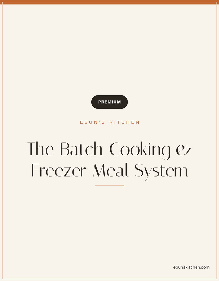 The Batch Cooking & Freezer Meal System