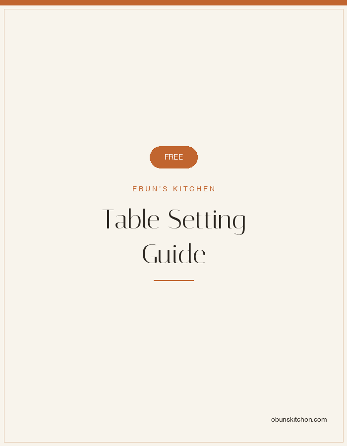 Table Setting Guide