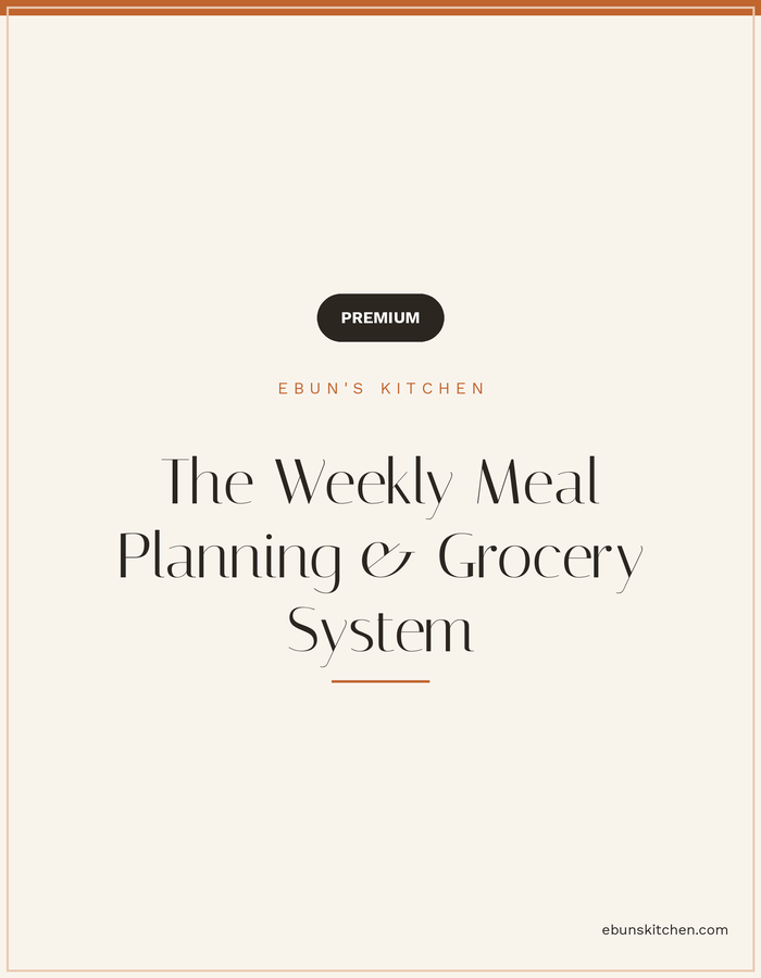 The Weekly Meal Planning & Grocery System