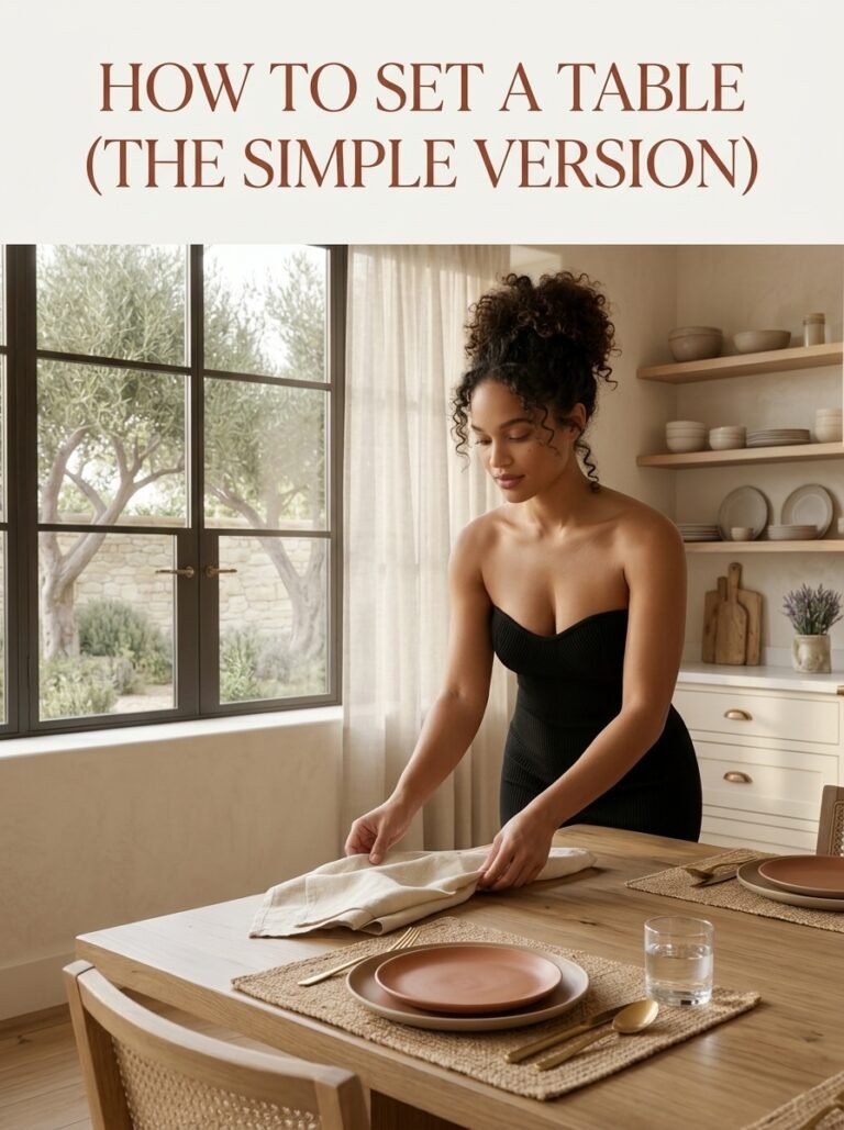 How to Set a Table (The Simple Version)