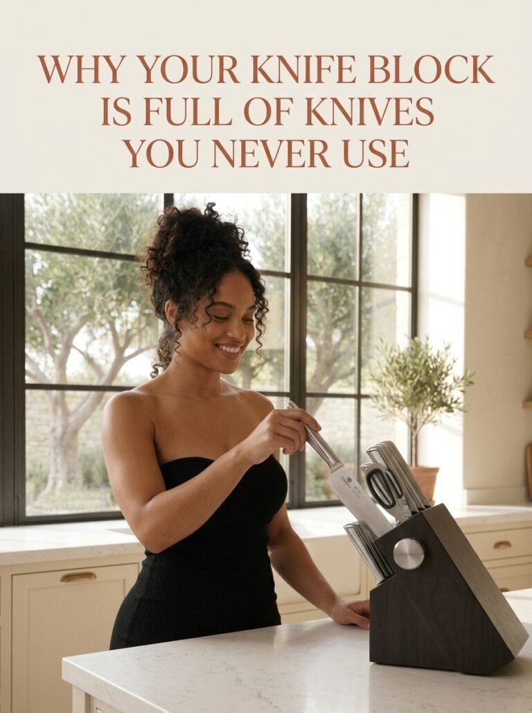 Knife Set with Block pin