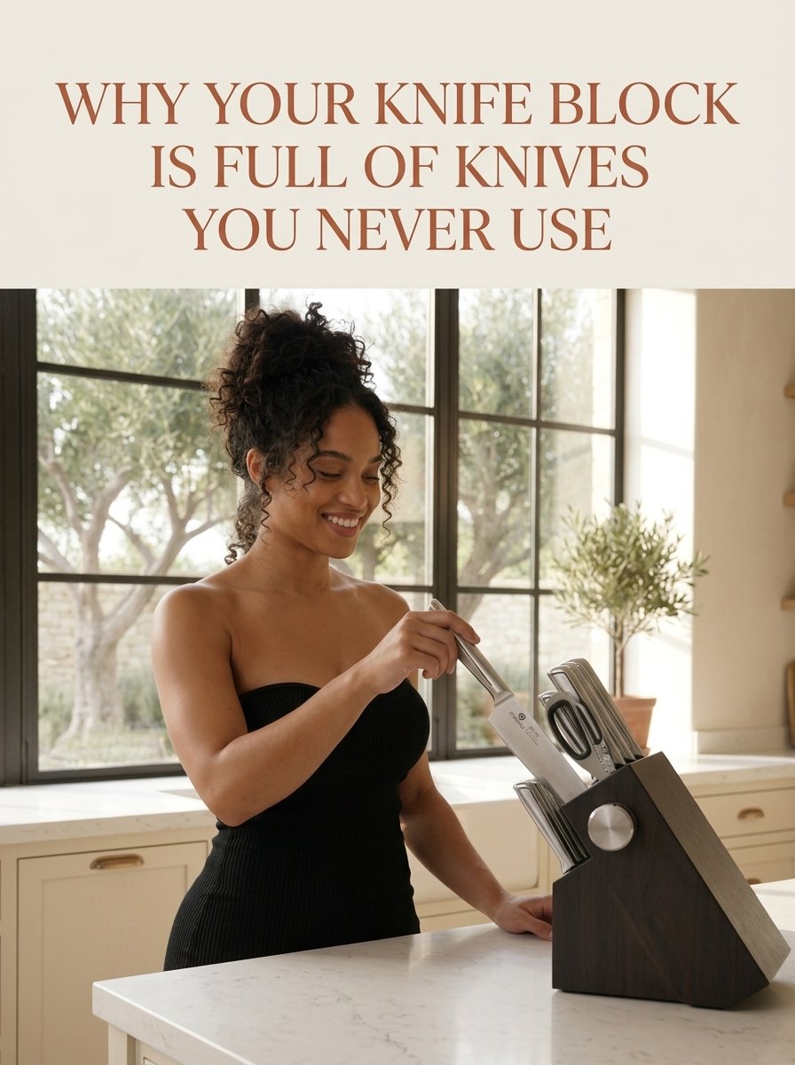 Knife Set with Block pin